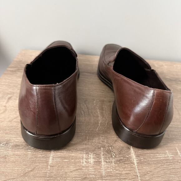 Bruno Magli Raging Loafer Mens 13 M Brown Leather Slip On Classic Shoe Italy main image 6